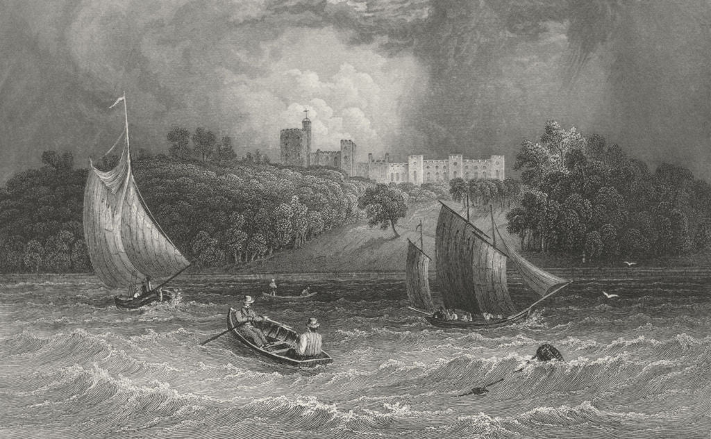 IOW. Norris Castle Lord George Seymour-Bartlett c1840 old antique print
